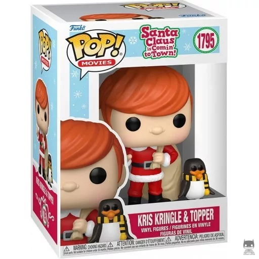 Figura Funko Pop! Kris Kringle & Topper (Santa Claus ya llega)