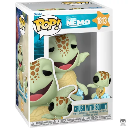 Figura Funko Pop! Crush con Squirt (Buscando a Nemo)