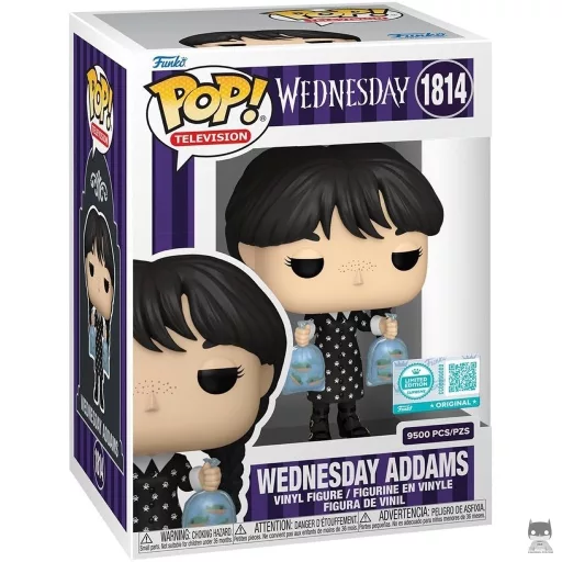 Figura Funko Pop! Miércoles Addams (con piraña) (Miércoles)