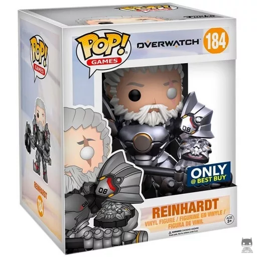 Figura Funko Pop! Reinhardt sin casco (Supersized) (Exclusiva)