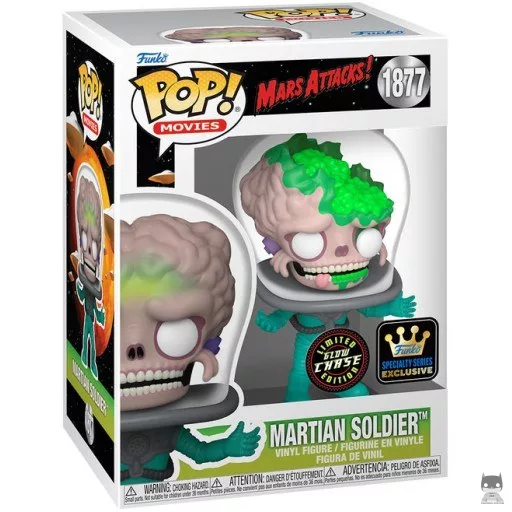 Figura Funko Pop! Soldado marciano (Chase & Brilla en la oscuridad) (¡Mars Attacks!)