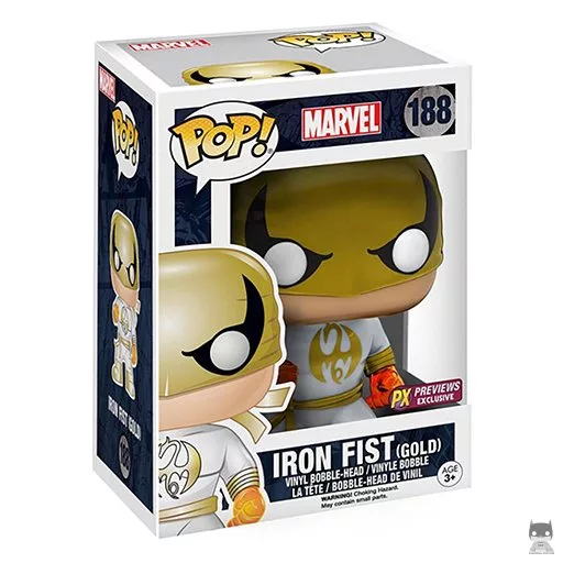 Figura Funko Pop! Iron Fist (Dorado) (Exclusiva)