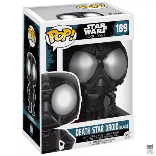 Figura Funko Pop! Droide de la Estrella de la Muerte (Negro) (Rogue One: Una historia de Star Wars)