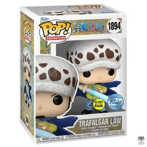 Figura Funko Pop! Trafalgar Law (Brilla en la oscuridad) (Trafalgar D. Water Law)