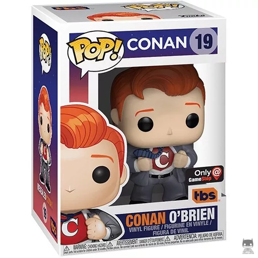 Figura Funko Pop! Conan O'Brien como superhéroe (GameStop)