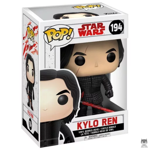 Figura Funko Pop! Kylo Ren sin máscara (Star Wars: Episodio VIII, Los últimos Jedi)