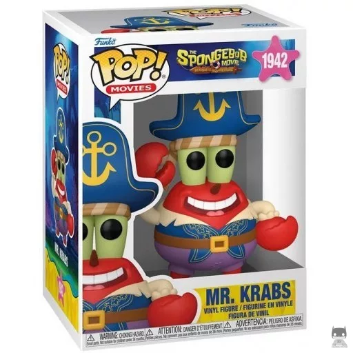 Figura Funko Pop! Don Cangrejo (Bob Esponja: Una aventura pirata)