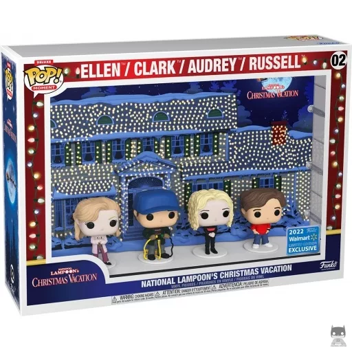 Figura Funko Pop! Ellen, Clark, Audrey & Russell (¡Socorro! Ya es Navidad)