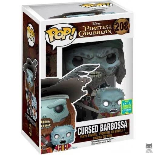 Figura Funko Pop! Barbossa maldito con mono (Capitán Barbossa)