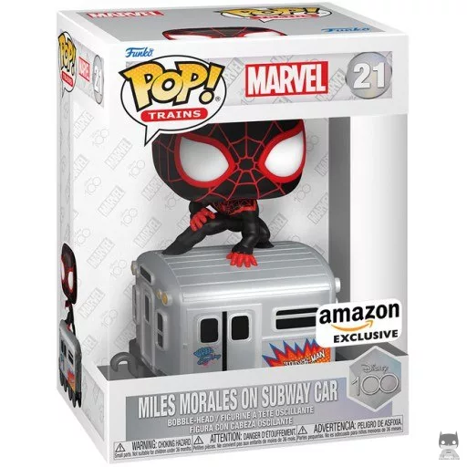 Figura Funko Pop! Miles Morales en un vagón de metro (Disney 100)