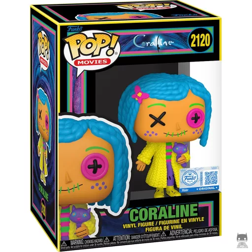Figura Funko Pop! Coraline (Patchwork & Luz negra) (Luz negra)