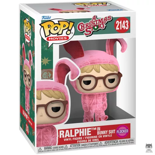 Figura Funko Pop! Ralphie con traje de conejo (Flocado) (Historias de Navidad)