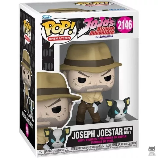 Figura Funko Pop! Joseph Joestar con Iggy (JoJo's Bizarre Adventure)
