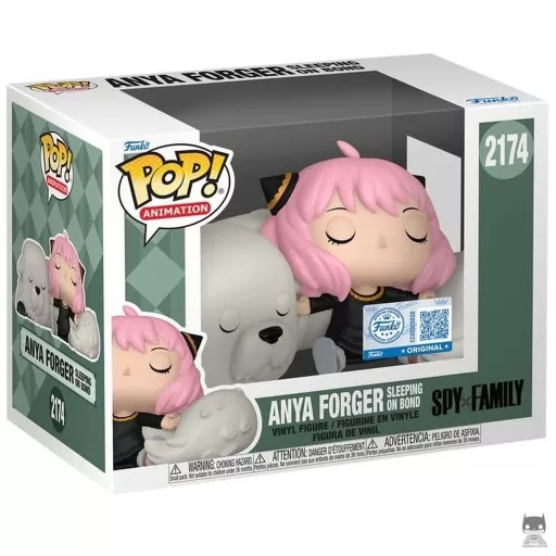 Figura Funko Pop! Anya Forger durmiendo sobre Bond (Anya Forger)