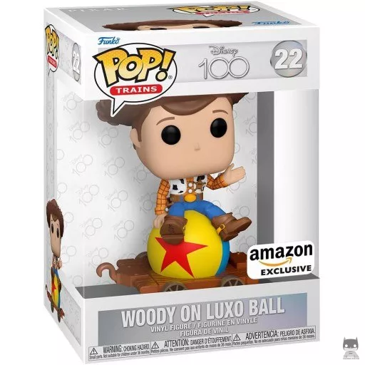 Figura Funko Pop! Woody sobre la pelota Luxo (Disney 100)