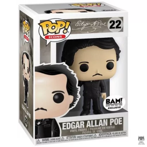 Figura Funko Pop! Edgar Allan Poe (BAM!)