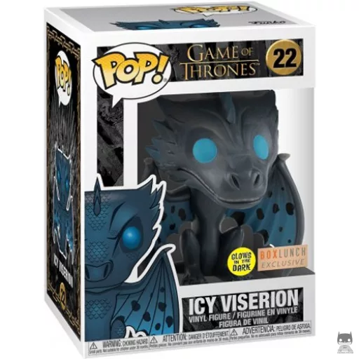 Figura Funko Pop! Viserion helado (Brilla en la oscuridad) (Box Lunch)