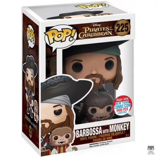 Figura Funko Pop! Capitán Barbossa con Mona (Capitán Barbossa)