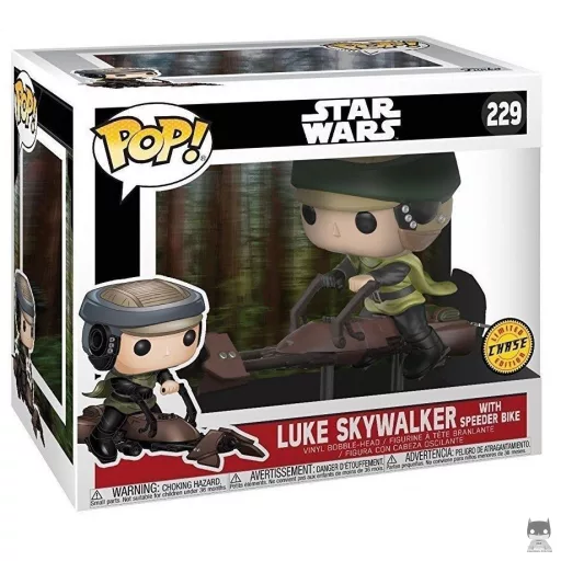 Figura Funko Pop! Luke Skywalker con moto deslizadora (Chase) (Luke Skywalker)