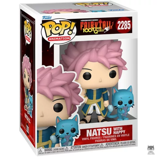 Figura Funko Pop! Natsu con Happy (Fairy Tail)