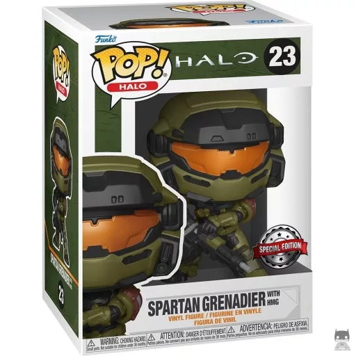 Figura Funko Pop! Granadero espartano con HMG (Halo)