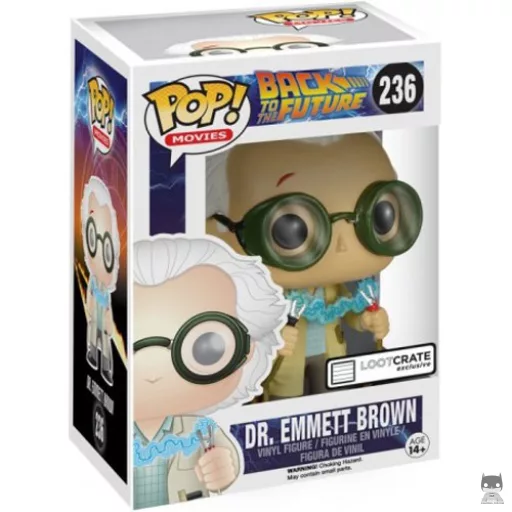 Figura Funko Pop! Dr. Emmett Brown (Rayo) (Loot Crate)