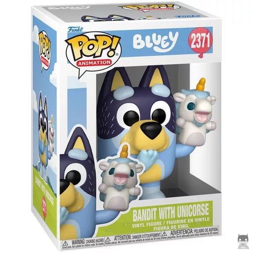 Figura Funko Pop! Bandit con Unicorse (Bluey)