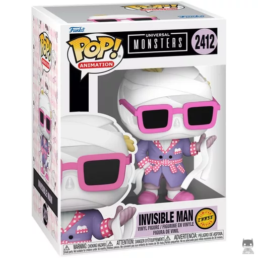Figura Funko Pop! El hombre invisible (Anime, Chase & Translúcido) (Monstruos de Universal)