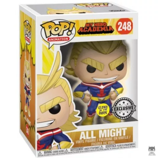 Figura Funko Pop! All Might (Brilla en la oscuridad) (Funimation)