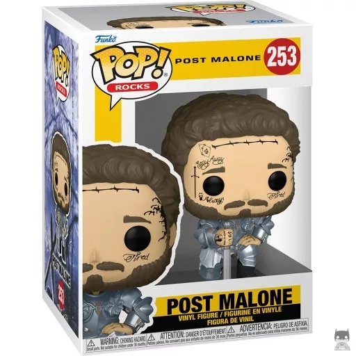 Figura Funko Pop! Post Malone con armadura de caballero (Post Malone)