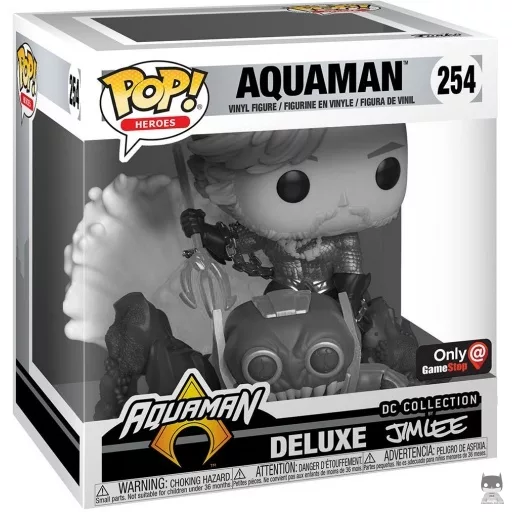 Figura Funko Pop! Aquaman (Blanco y negro) (DC Jim Lee Deluxe)