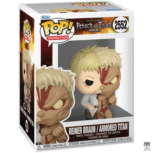 Figura Funko Pop! Reiner Braun / Titán Acorazado (Split) (Ataque a los titanes (SNK))