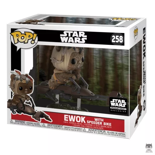Figura Funko Pop! Ewok con moto deslizadora (Ewok)