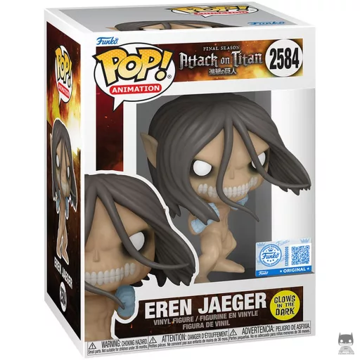 Figura Funko Pop! Eren Jaeger (Forma de Titán de Ataque) (Brilla en la oscuridad) (Ataque a los titanes (SNK))