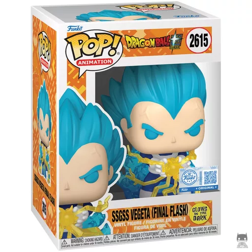 Figura Funko Pop! Vegeta SSGSS (Final Flash) (Brilla en la oscuridad) (Dragon Ball Super (DBS))
