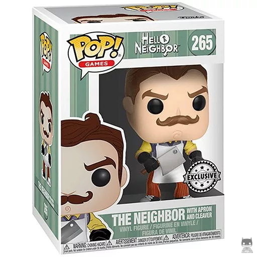 Figura Funko Pop! El Vecino con delantal & cuchillo de carnicero (Hello Neighbor)