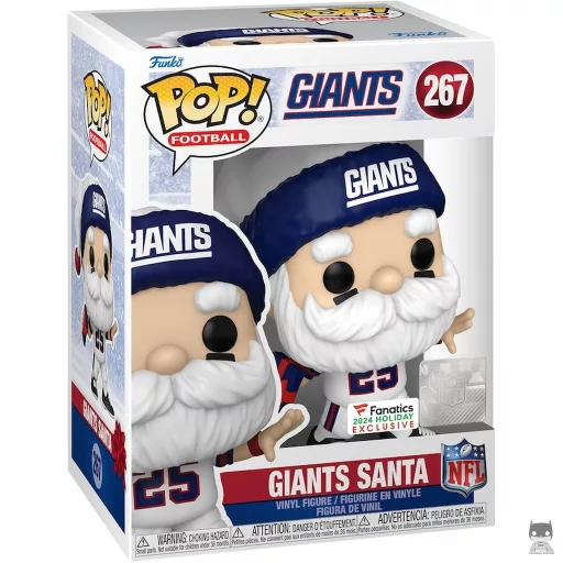 Figura Funko Pop! Papá Noel de los Giants (Fanatics)