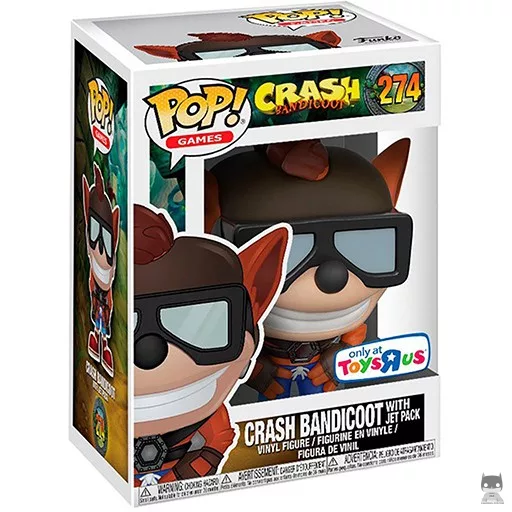 Figura Funko Pop! Crash Bandicoot con mochila propulsora (Toys'R'Us)