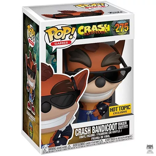 Figura Funko Pop! Crash Bandicoot con atuendo de motero (Crash Bandicoot)