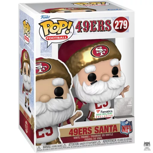 Figura Funko Pop! Papá Noel de los 49ers (Fanatics)