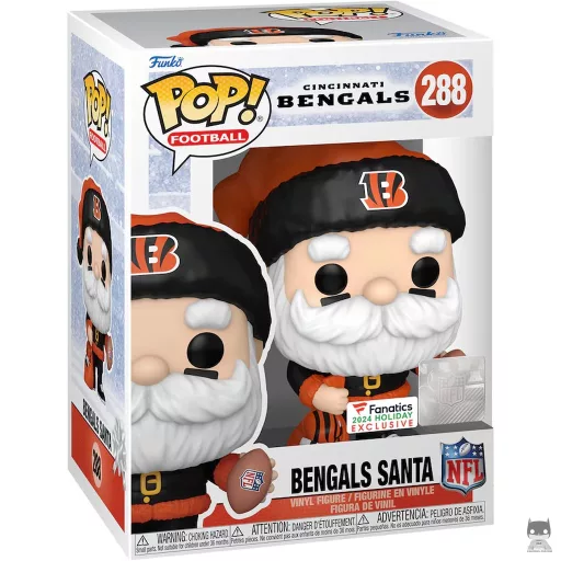 Figura Funko Pop! Papá Noel de los Bengals (Fanatics)
