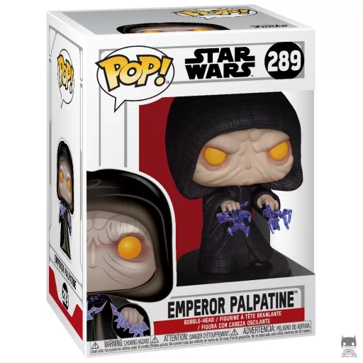 Figura Funko Pop! Emperador Palpatine con descarga eléctrica (Emperador Palpatine (Darth Sidious))