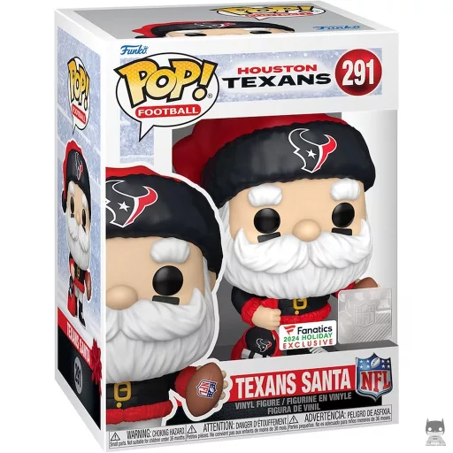 Figura Funko Pop! Papá Noel de los Texans (Fanatics)