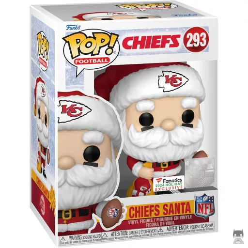 Figura Funko Pop! Papá Noel de los Chiefs (Fanatics)