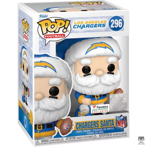 Figura Funko Pop! Papá Noel de los Chargers (Fanatics)
