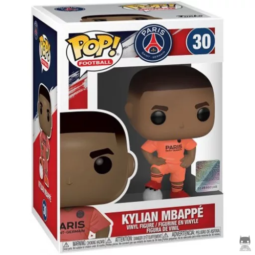 Figura Funko Pop! Kylian Mbappé (Paris Saint-Germain) (Naranja) (Ligue 1 (liga francesa de fútbol))