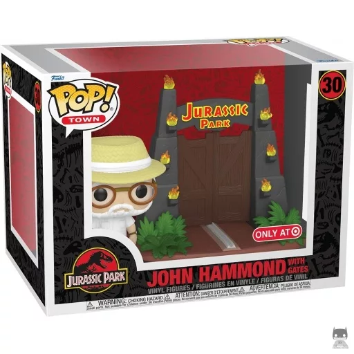 Figura Funko Pop! John Hammond con las puertas de Parque Jurásico (Parque Jurásico)
