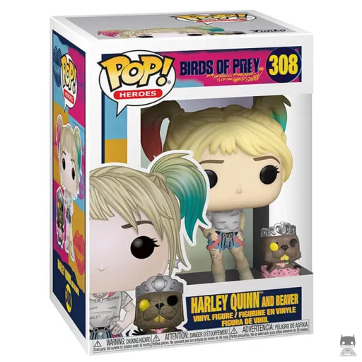 Figura Funko Pop! Harley Quinn con castor (Aves de presa)