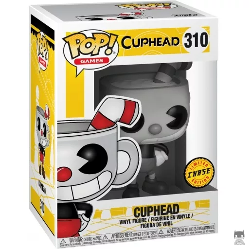 Figura Funko Pop! Cuphead (Blanco y negro) (Chase) (Cuphead)