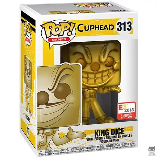 Figura Funko Pop! King Dice (Dorado) (Cuphead)